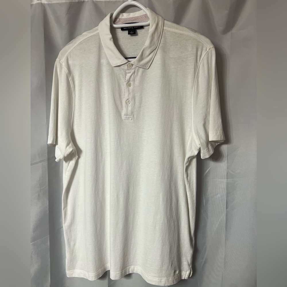 Michael Kors Men’s White Polo Size L. Worn and washed once.